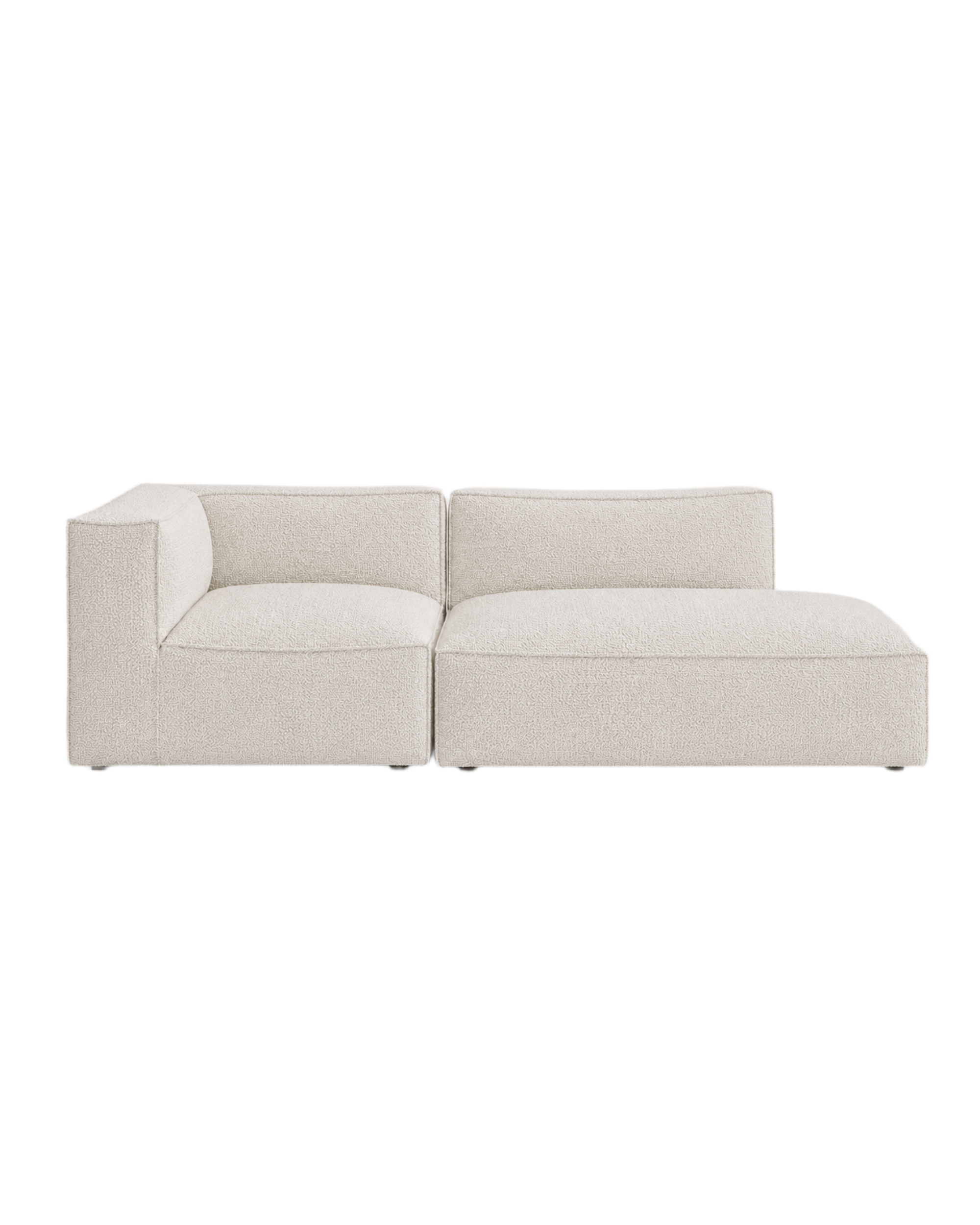 catena sofa 3 seater open end right small - soft bouclé