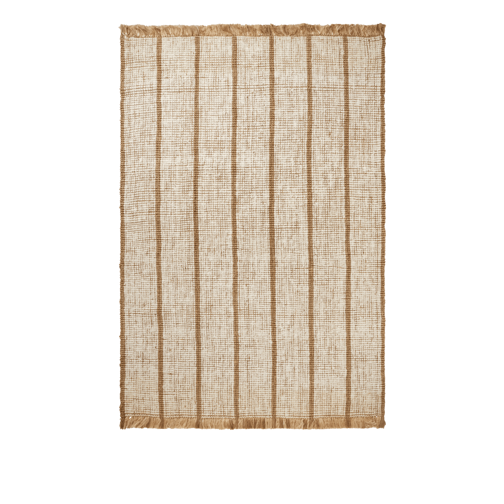 athens stripes - rug natural / off-white