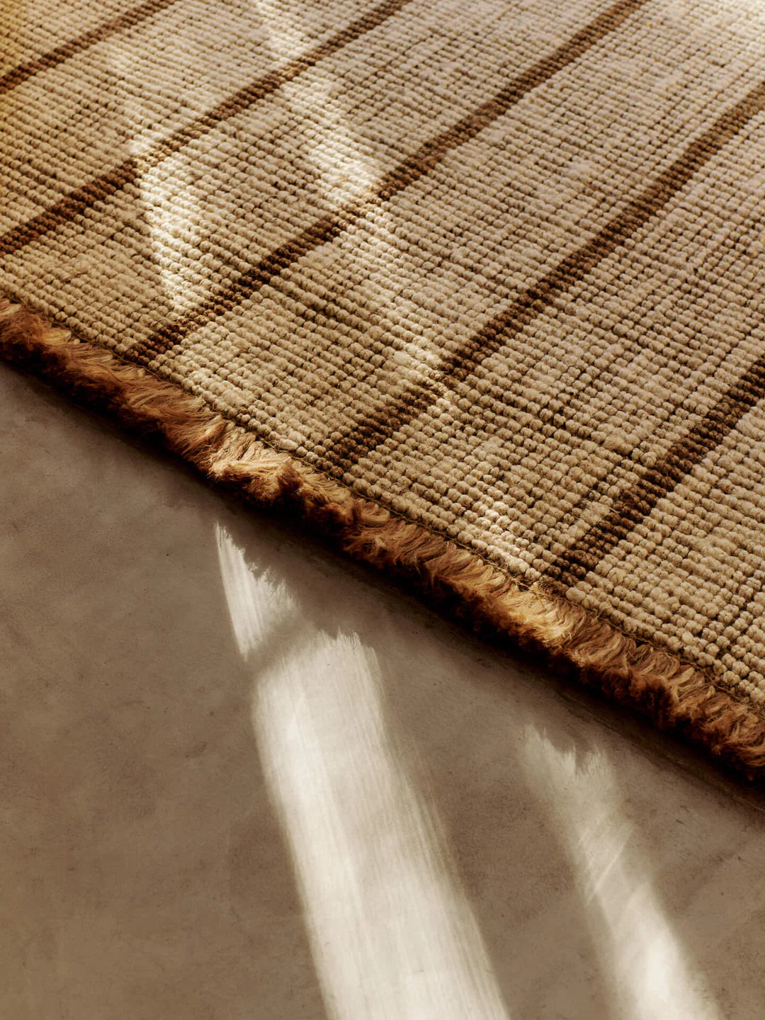 athens stripes - rug natural / off-white