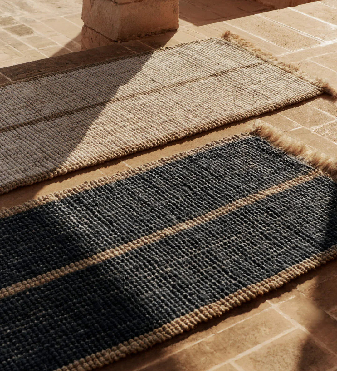 athens stripes - runner natural / off-white