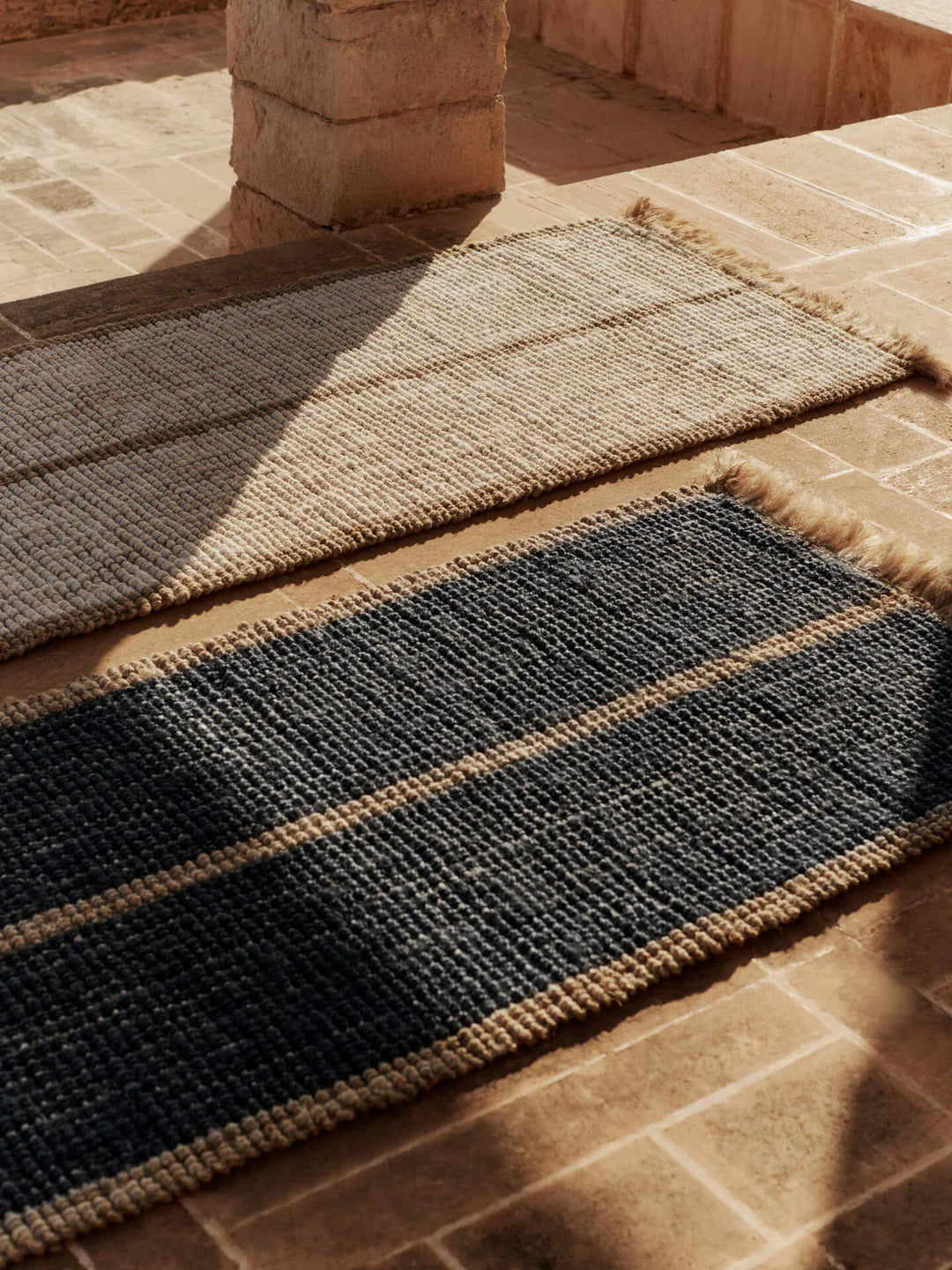 athens stripes - runner natural / off-white