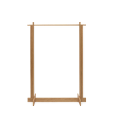 bridge clothes rack - oiled oak
