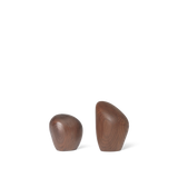 cairn salt and pepper shakers set of 2 - dark brown