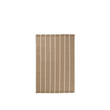 calm kelim - rug dark sand / off-white