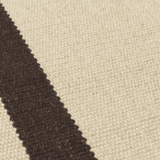 calm kelim - rug off-white / coffee