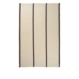 calm kelim - rug off-white / coffee