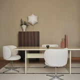 calm kelim - rug off-white / coffee