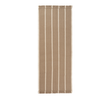 calm kelim - runner dark sand / off-white