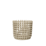 ceramic basket - cashmere