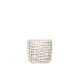 ceramic basket - off white