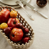 ceramic basket oval