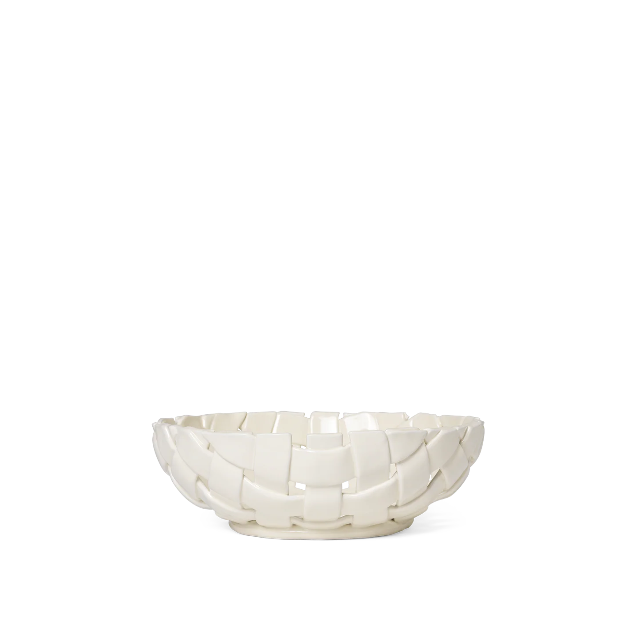 plait bowl - off white