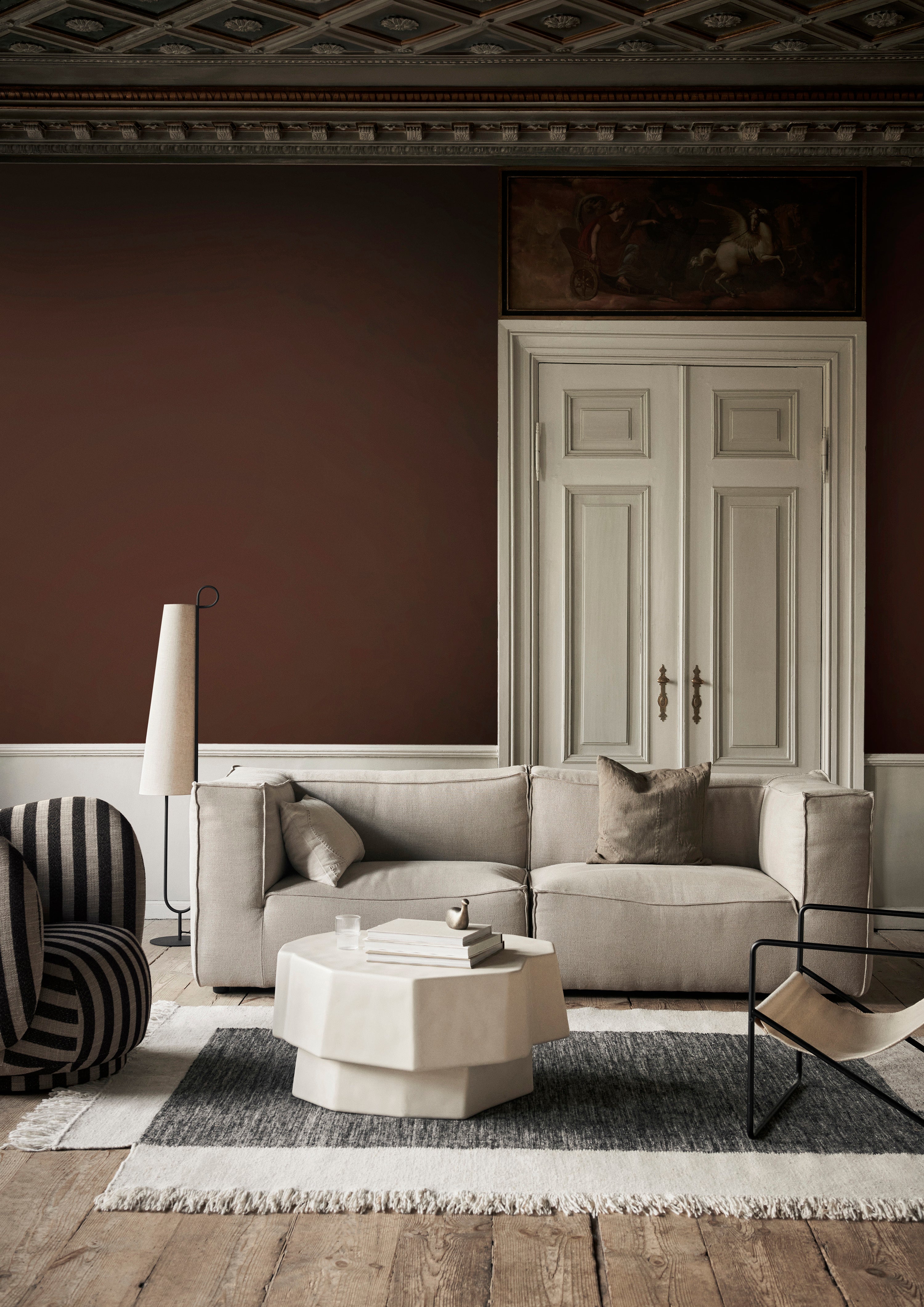 counter - rug charcoal / off-white