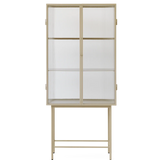 haze vitrine - cashmere / reeded glass