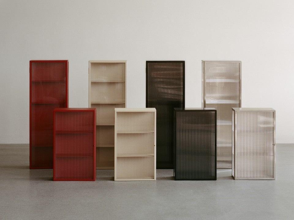haze wall cabinet - reeded glass