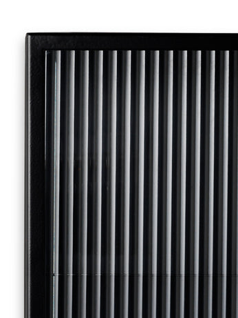 haze wall cabinet - reeded glass