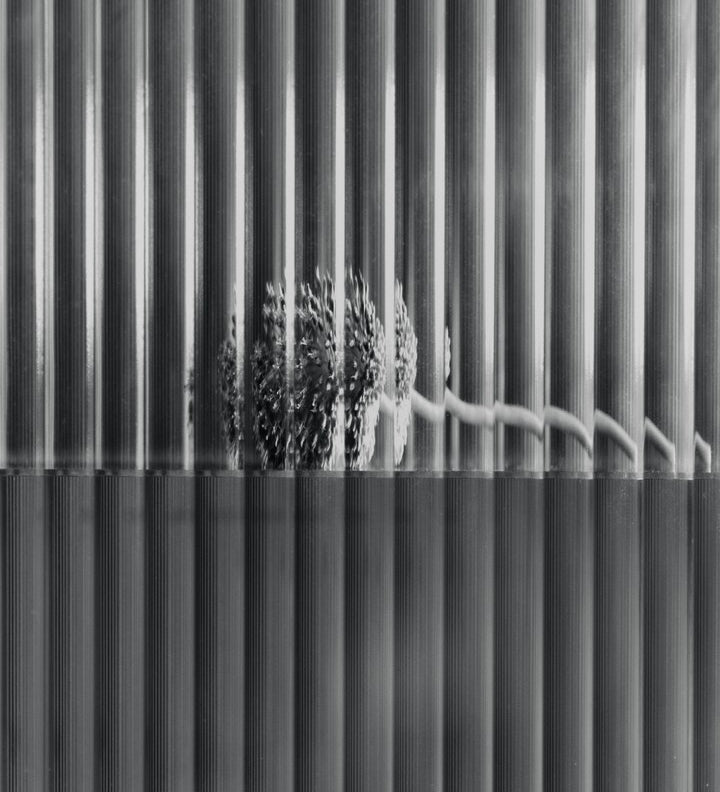 haze wall cabinet - reeded glass