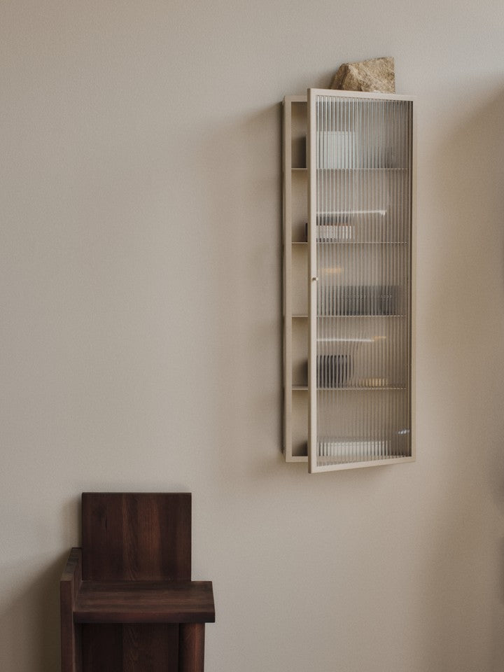 haze wall cabinet - reeded glass