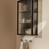 haze wall cabinet - reeded glass