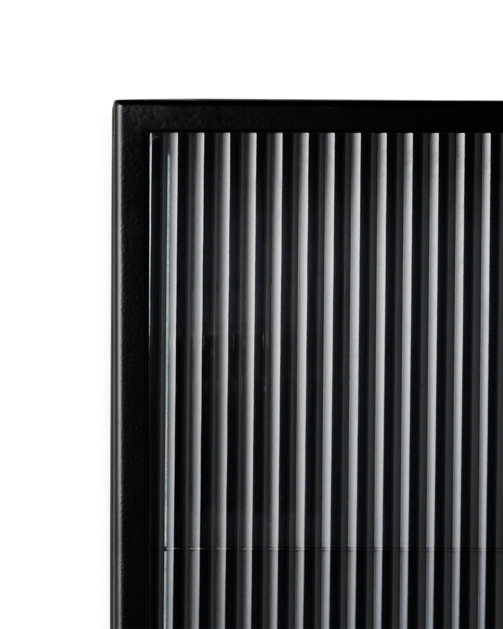 haze wall cabinet - reeded glass
