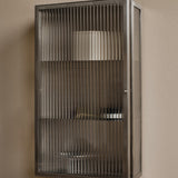 haze wall cabinet - reeded glass