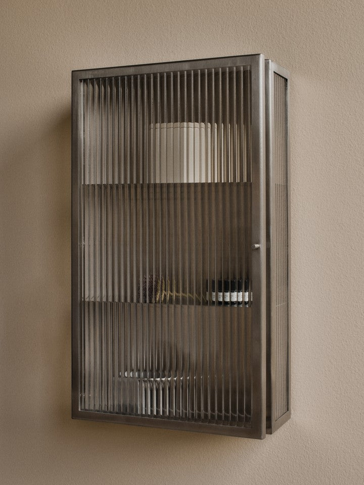 haze wall cabinet - reeded glass
