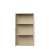haze wall cabinet - cashmere / reeded glass