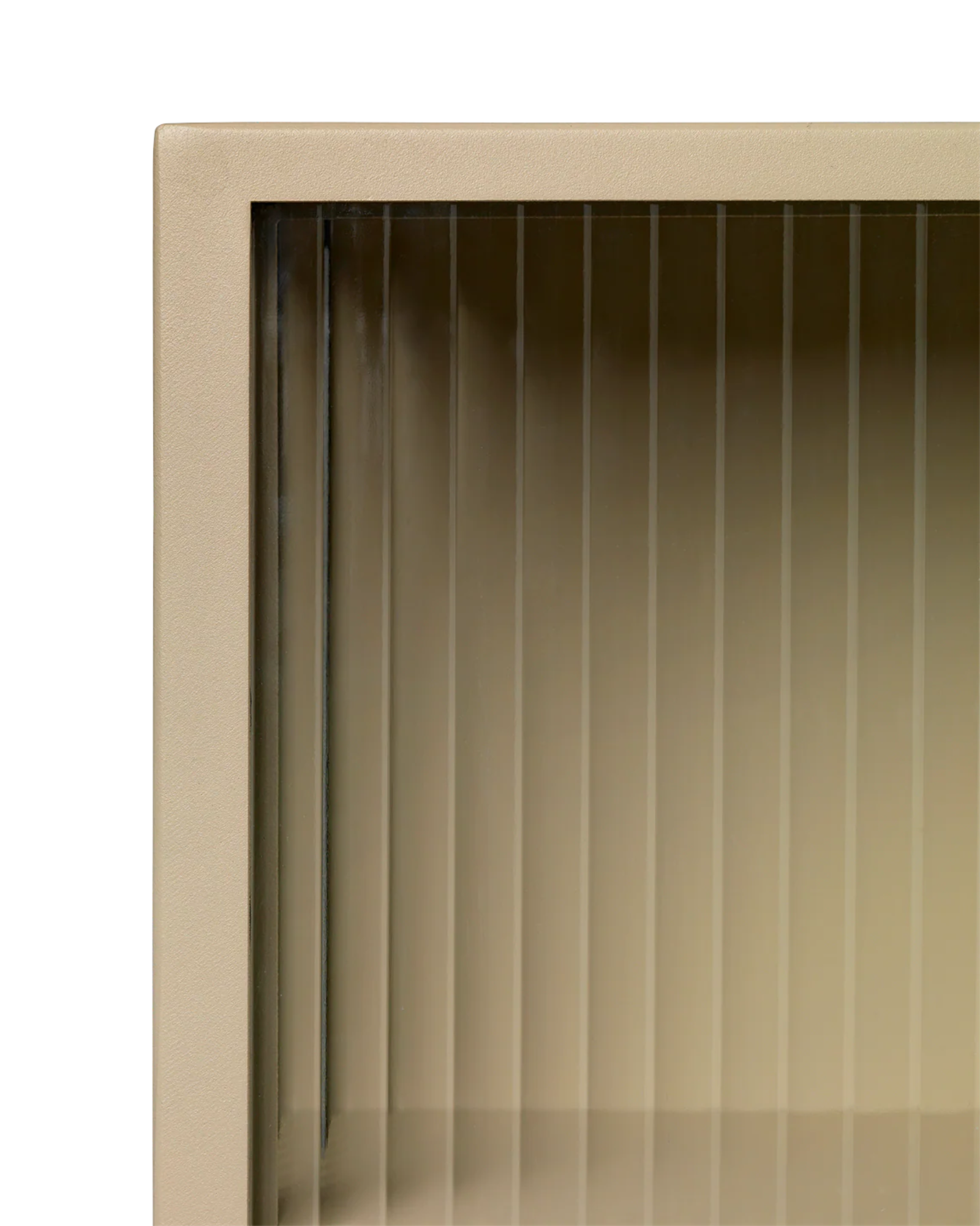 haze wall cabinet - reeded glass