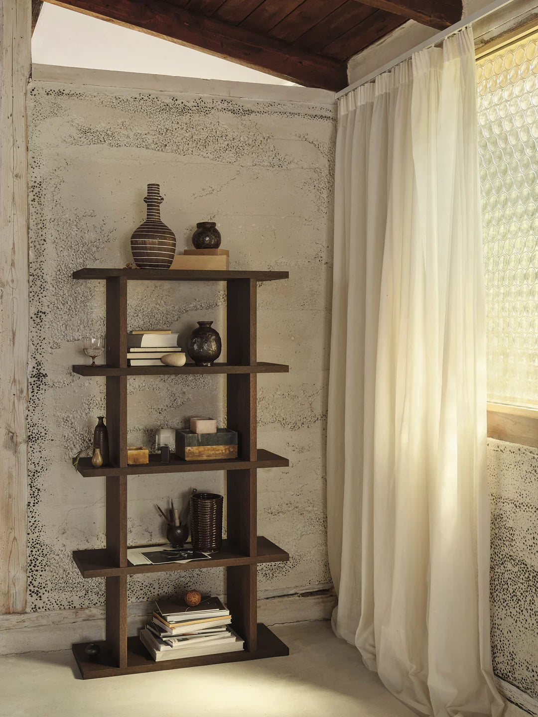 kona - bookcase dark stained