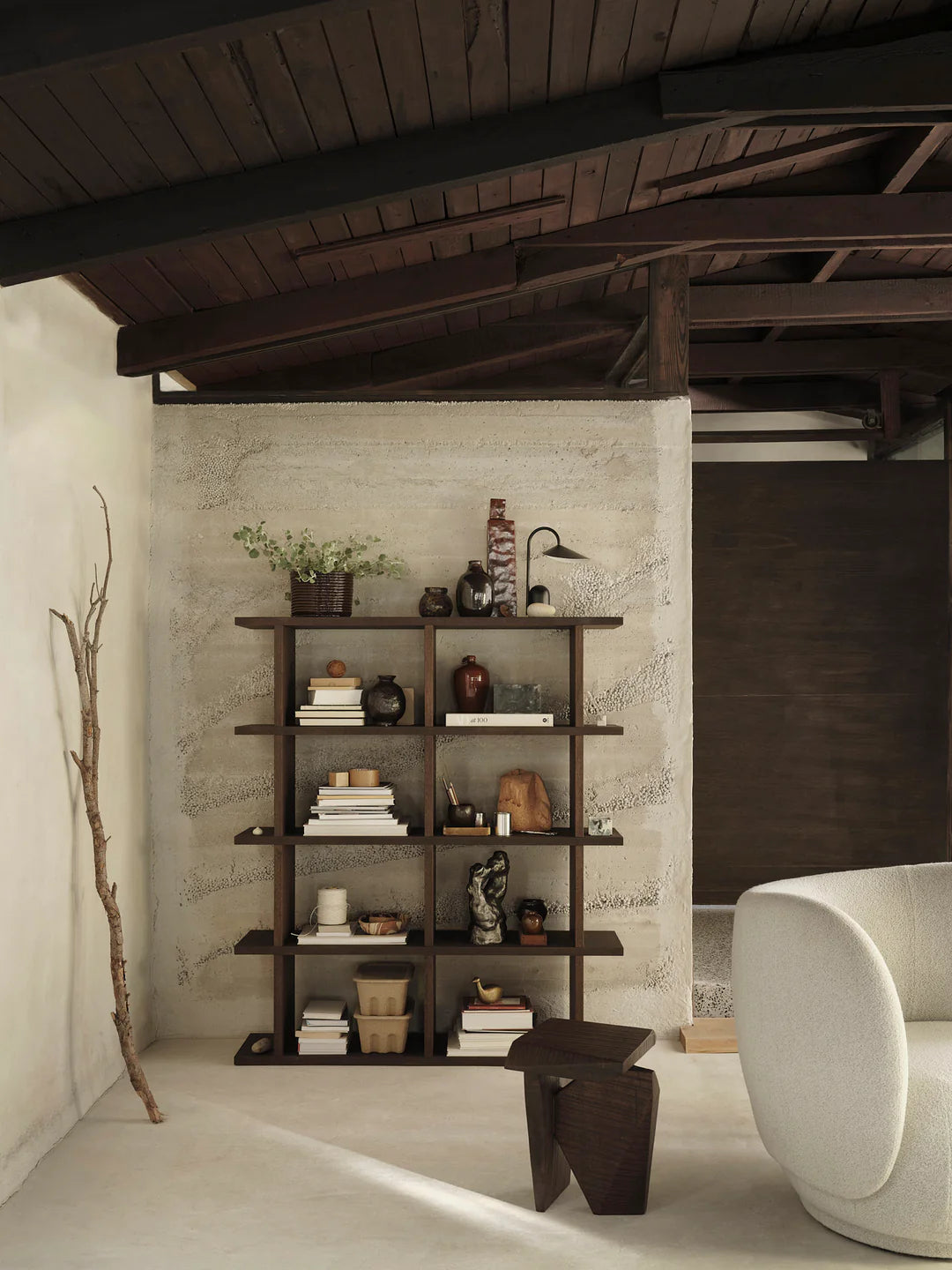 kona - bookcase dark stained