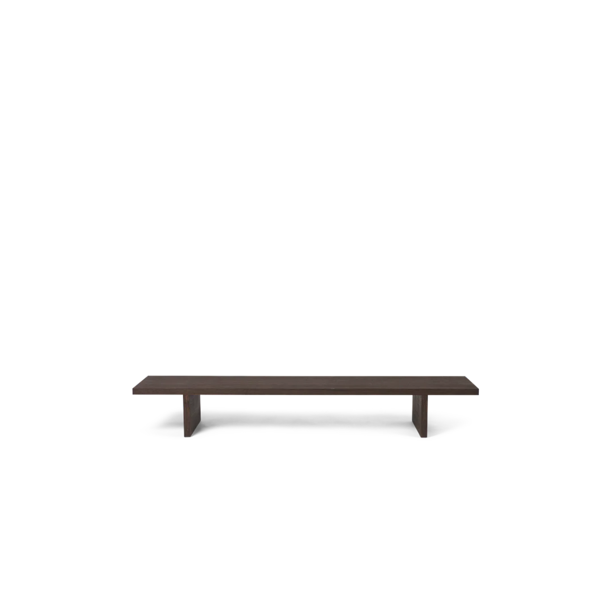 kona - display table dark stained
