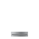 lager wall shelf single small- aluminium