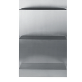 lager wall shelf triple small - aluminium