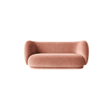 rico sofa 2 seater - devoré velvet by ferm living 
