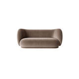 rico sofa 2 seater - devoré velvet by ferm living 