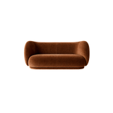 rico sofa 2 seater - devoré velvet by ferm living 