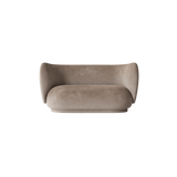 rico sofa 2 seater - faded velvet by nevotex 