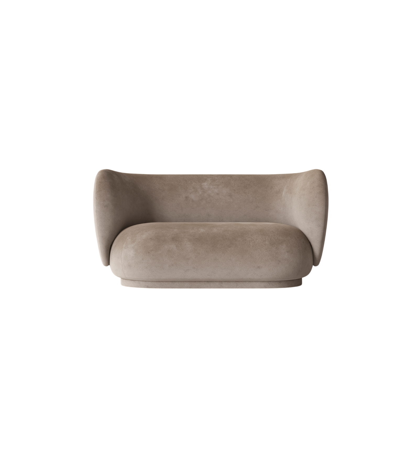 rico sofa 2 seater - faded velvet by nevotex 