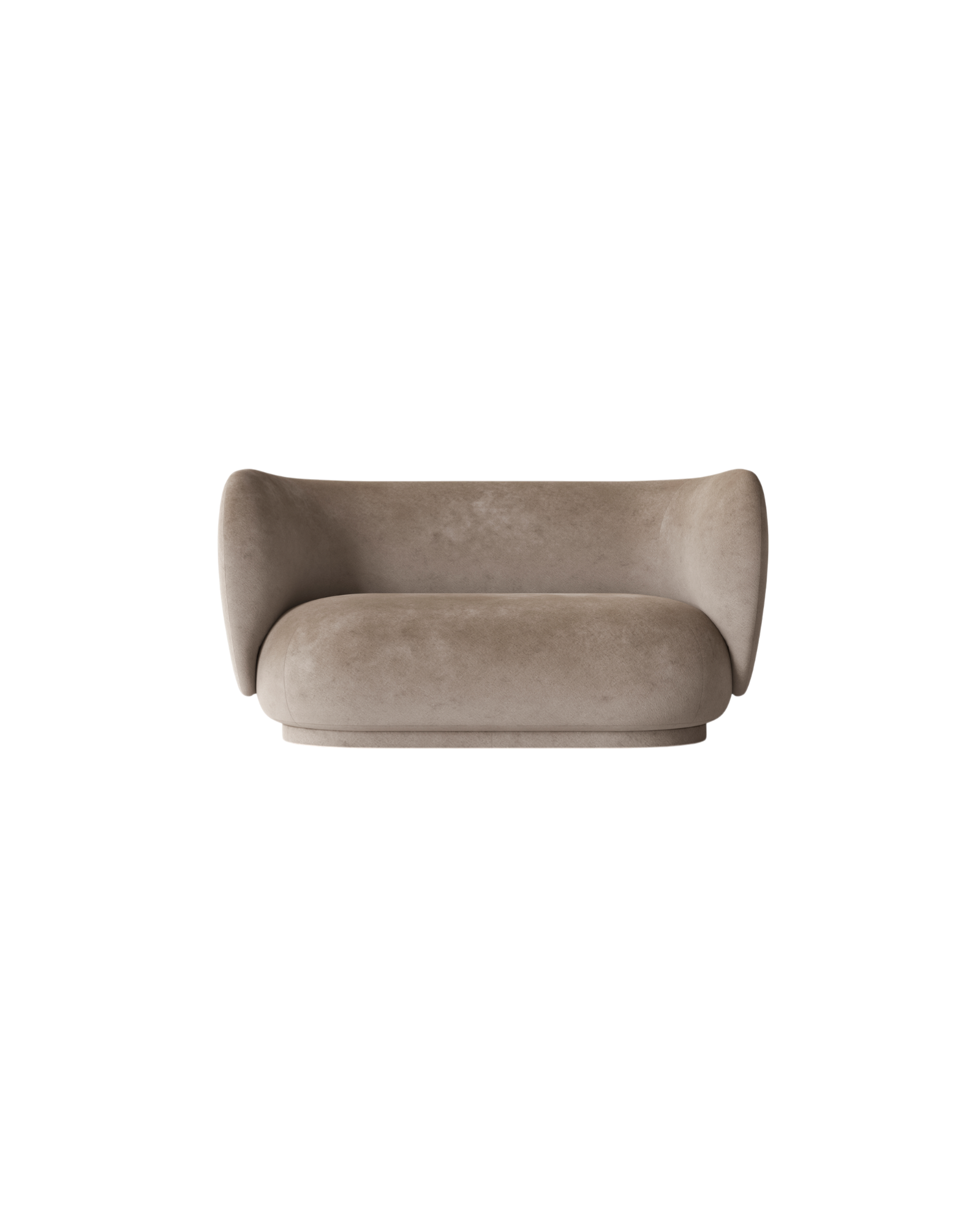 rico sofa 2 seater - faded velvet by nevotex 