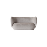 rico sofa 2 seater - faded velvet by nevotex 