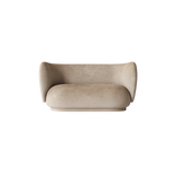 rico sofa 2 seater - faded velvet by nevotex 