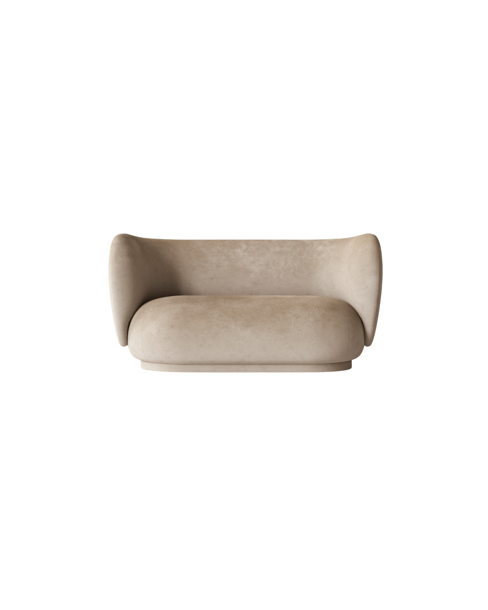 rico sofa 2 seater - faded velvet by nevotex 