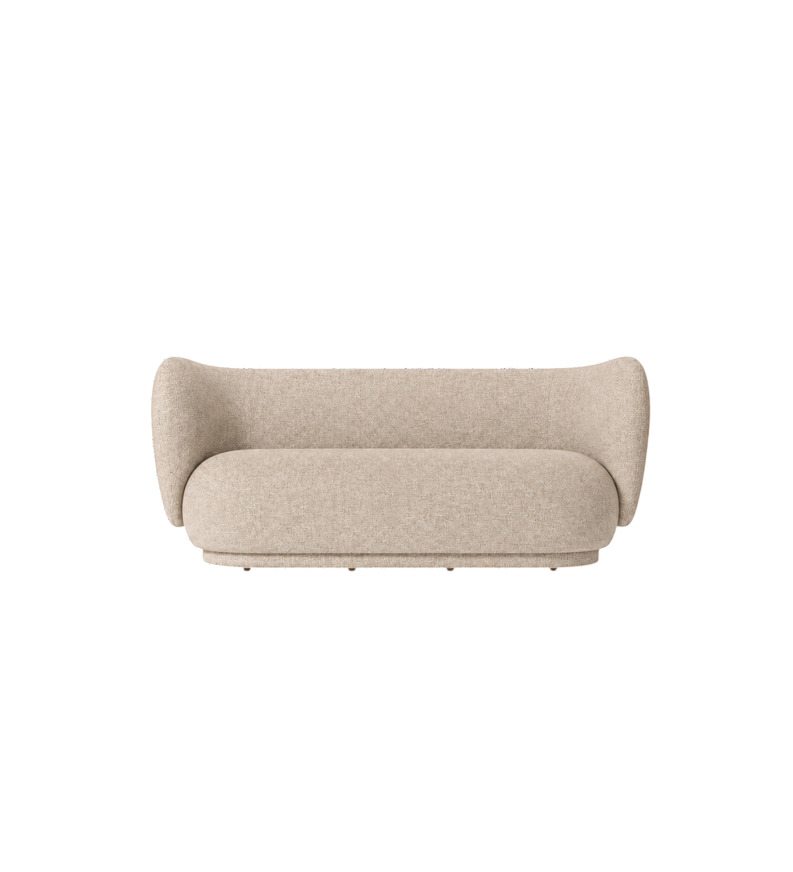 rico sofa 2 seater - main line flax by camira 
