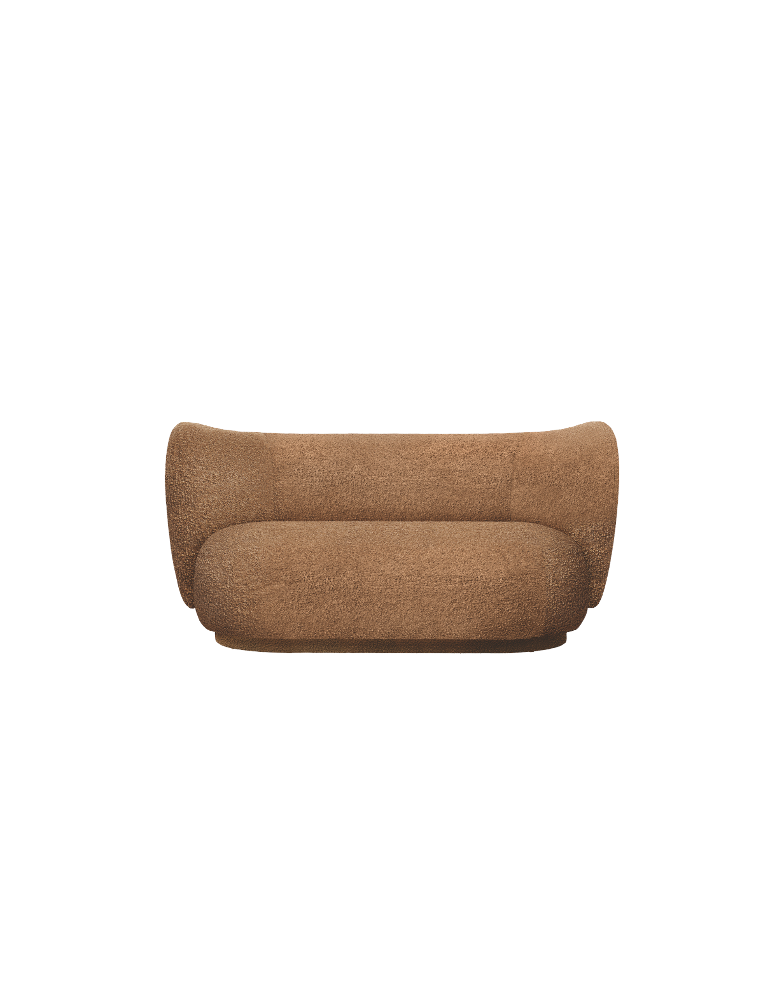 rico sofa 2 seater - raw bouclé by ferm living 