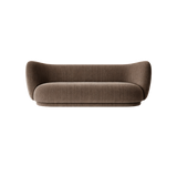 rico sofa 3 seater - devoré velvet by ferm living