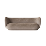 rico sofa 3 seater - faded velvet by nevotex 