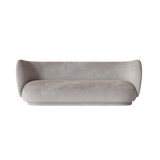 rico sofa 3 seater - faded velvet by nevotex 