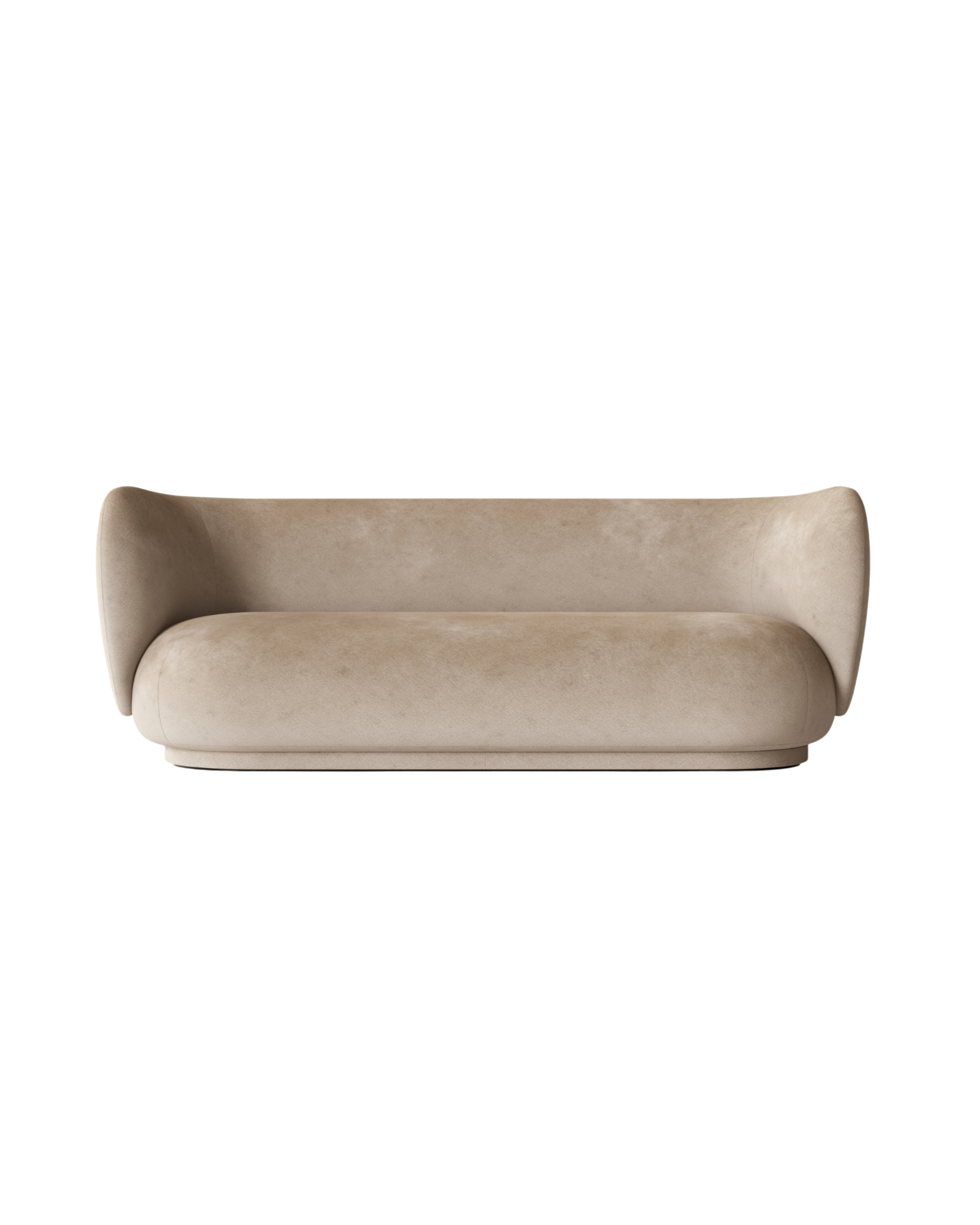 rico sofa 3 seater - faded velvet by nevotex 