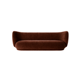 rico sofa 3 seater - rich velvet by nevotex 