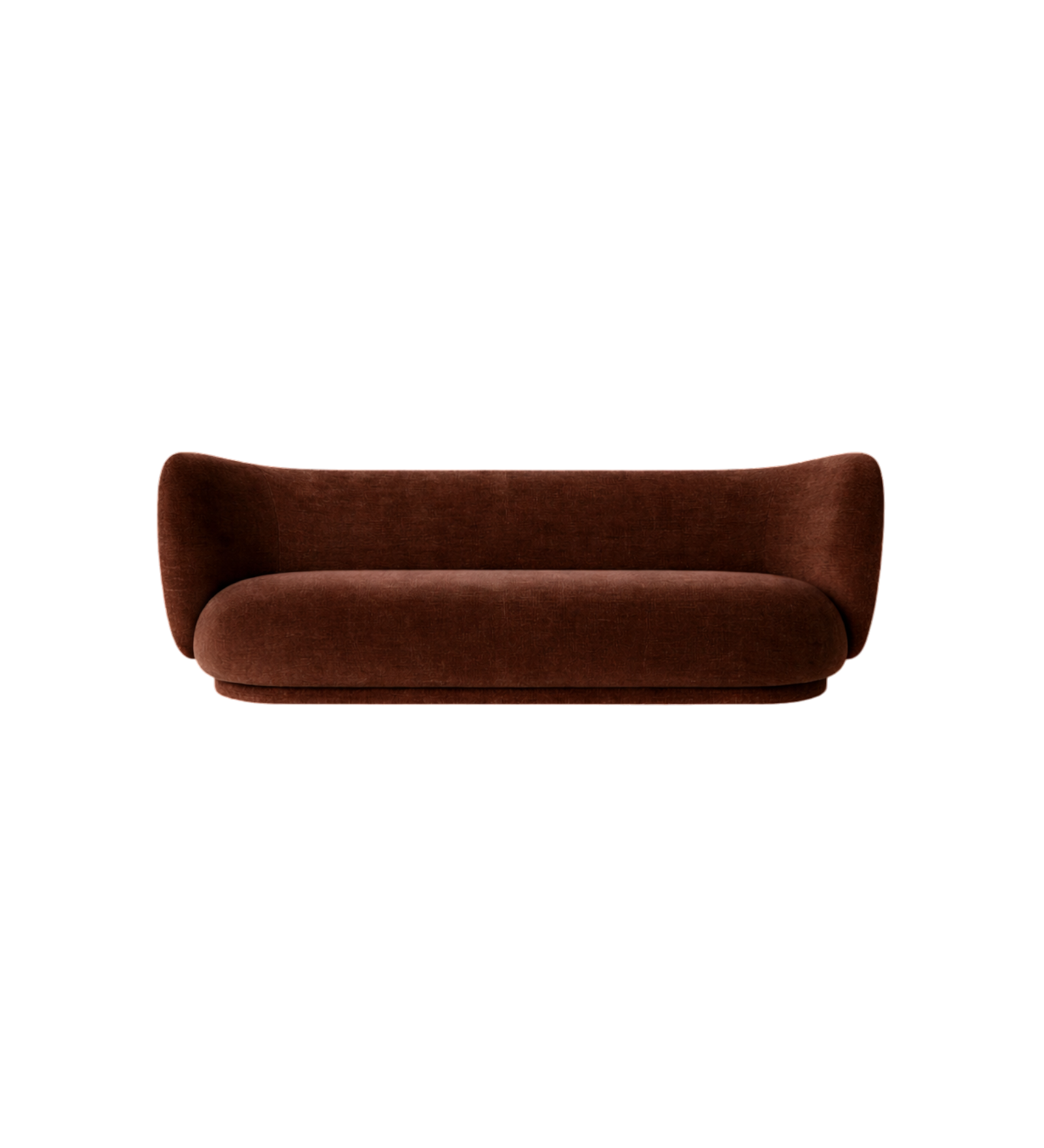 rico sofa 3 seater - rich velvet by nevotex 